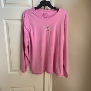 Life is Good Pink long sleeve shirt